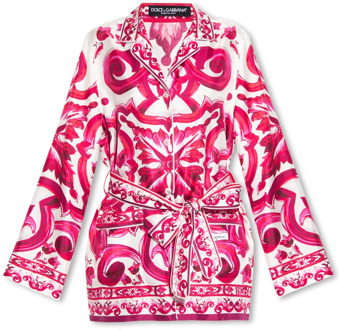 Dolce & Gabbana Zijden shirt Dolce & Gabbana , Pink , Dames