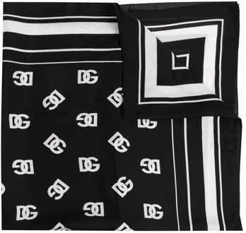 Dolce & Gabbana Zijden sjaal Dolce & Gabbana , Black , Heren - ONE Size