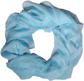 Dolce & Gabbana Zijden Sjaal Lichtblauw Veelzijdig Accessoire