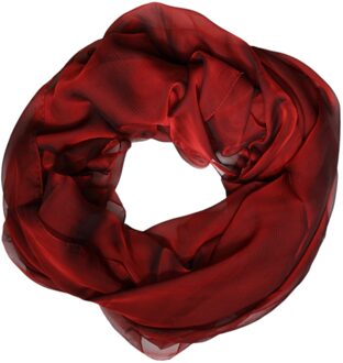 Dolce & Gabbana Zijden Sjaal Rode Ombre Donkerrood