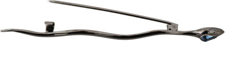 Dolce & Gabbana Zilveren Messing Kristal Spilla Serpente Broche Speld