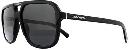 Dolce & Gabbana Zonnebril DG4354 501/87 Zwart Grijs Verloop - maat