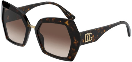 Dolce & Gabbana Zonnebril DG4377 Donkerbruin - 1 maat