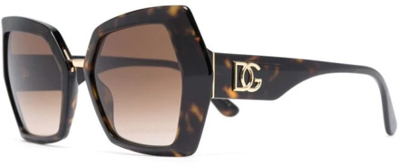 Dolce & Gabbana Zonnebril DG4377 Donkerbruin - 1 maat