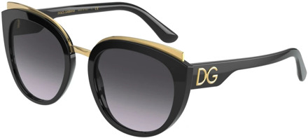 Dolce & Gabbana Zonnebril DG4383 Zwart - 1 maat