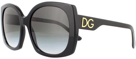 Dolce & Gabbana Zonnebril DG4385 501/8G Zwart Lichtgrijs Verloop Zwart
