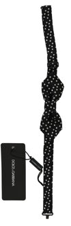 Dolce & Gabbana Zwart polka stippen zijde verstelbare hals Papillon heren stropdas Veelkleurig - One Size
