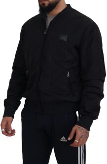 Dolce & Gabbana Zwarte Bomberjack Casual Stijl
