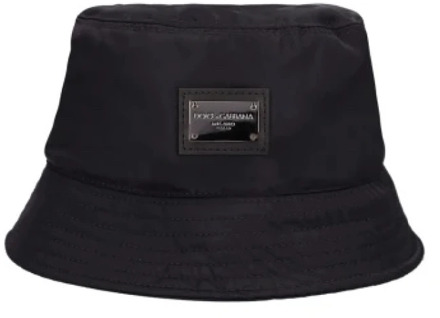 Dolce & Gabbana Zwarte Bucket Hoed Dolce & Gabbana , Black , Heren - 58 Cm,59 CM