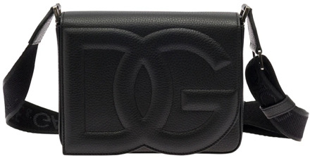 Dolce & Gabbana Zwarte DG Reliëf Tassen Dolce & Gabbana , Black , Heren - ONE Size