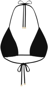 Dolce & Gabbana Zwarte driehoekige bikini top Dolce & Gabbana , Black , Dames - M,S