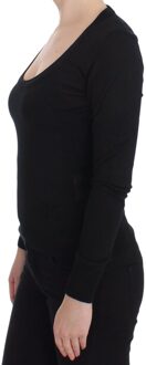 Dolce & Gabbana Zwarte Gebreide Trui Lange Mouwen Ronde Hals