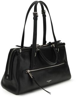 Dolce & Gabbana Zwarte Kalfsleer Bos Taurus Schoudertas