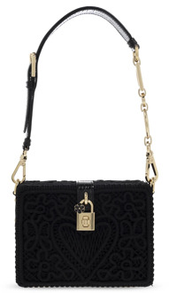 Dolce & Gabbana Zwarte Kant Box Handtas Dolce & Gabbana , Black , Dames - ONE Size