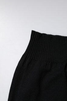 Dolce & Gabbana Zwarte Kasjmier Gebreide Neckerwarmer Foulard Sjaal - One Size