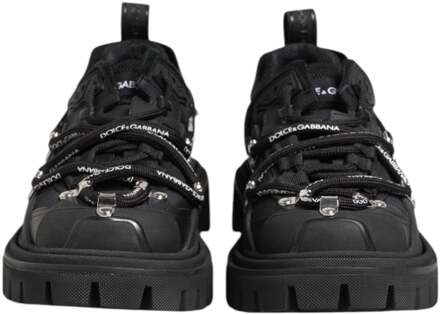 Dolce & Gabbana Zwarte Lage Veterschoenen voor Trekking - EU 39