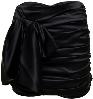 Dolce & Gabbana Zwarte Mini Rok - Look28 Dolce & Gabbana , Black , Dames - S,Xs