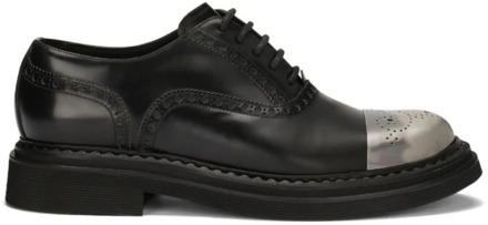 Dolce & Gabbana Zwarte platte schoenen voor vrouwen Dolce & Gabbana , Black , Heren - 41 Eu,43 Eu,44 EU
