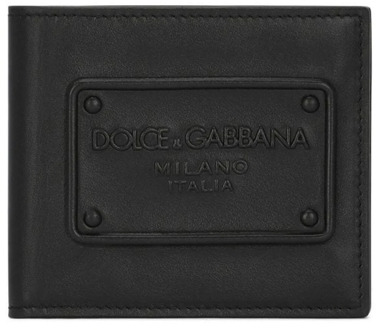 Dolce & Gabbana Zwarte Portemonnees Aw23 Dolce & Gabbana , Black , Heren - ONE Size