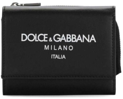 Dolce & Gabbana Zwarte Portemonnees Dolce & Gabbana , Black , Heren - ONE Size