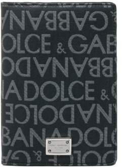 Dolce & Gabbana Zwarte Portemonnees - Stijlvolle Collectie Dolce & Gabbana , Black , Heren - ONE Size