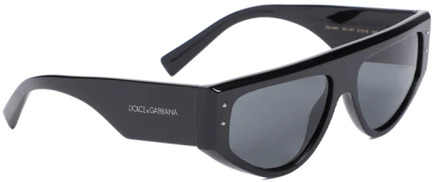 Dolce & Gabbana Zwarte scherpe zonnebril dames accessoires Dolce & Gabbana , Black , Dames - ONE Size