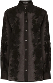 Dolce & Gabbana Zwarte Shirts Dolce & Gabbana , Black , Dames - S,Xs