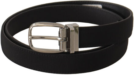 Dolce & Gabbana Zwarte Stoffen Riem - 85 cm