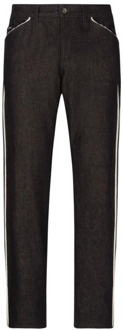 Dolce & Gabbana Zwarte Straight Leg Jeans Dolce & Gabbana , Black , Heren - Xl,L,M,S