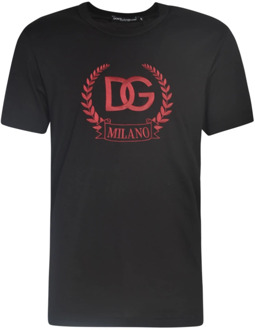Dolce & Gabbana Zwarte T-shirts en Polos Dolce & Gabbana , Black , Heren - L,M,S,3Xl