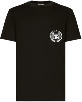 Dolce & Gabbana Zwarte T-shirts en Polos Dolce & Gabbana , Black , Heren - S