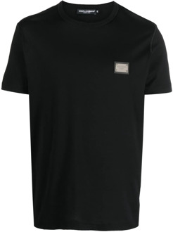 Dolce & Gabbana Zwarte T-shirts en Polos Dolce & Gabbana , Black , Heren - Xl,L,M