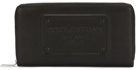 Dolce & Gabbana Zwarte Wallets met Portacarte Dolce & Gabbana , Black , Heren - ONE Size
