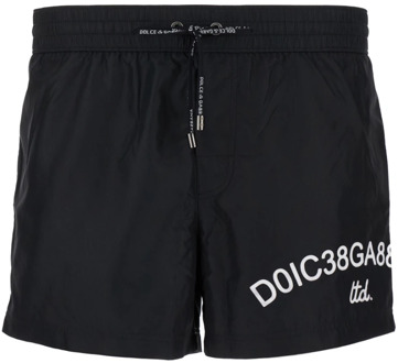 Dolce & Gabbana Zwarte Zee Kleding Shorts Dolce & Gabbana , Black , Heren - Xl,L,M,S