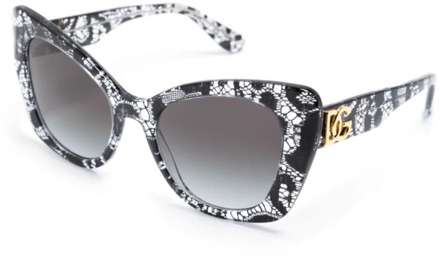 Dolce & Gabbana Zwarte zonnebril met originele hoes Dolce & Gabbana , Black , Dames - 53 MM