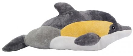 Dolfijnen knuffeltje geel 35 cm - Knuffel zeedieren Multikleur