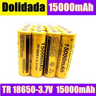 Dolidada 15000 Mah 3.7 V 18650 Lithium-Ion Batterijen Oplaadbare Batterij Voor Led/Elektronische Zaklamp 20stk