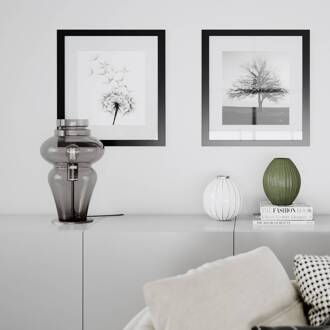 Dolores tafellamp hoogte 40 cm rookgrijs