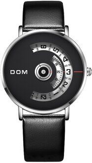 Dom Horloge Mannen Top Brand Luxe Quartz Horloge Casual Quartz-Horloge Stalen Mesh Band Clock Man Relog M-1303 M-1303L-1M7