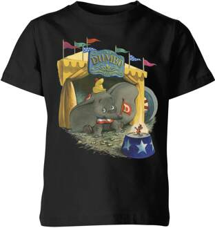 Dombo Circus Kinder T-shirt - Zwart - 98/104 (3-4 jaar) - Zwart - XS