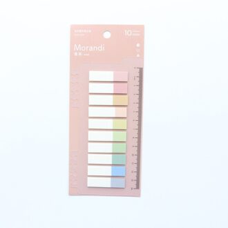 Domikee Klassieke Kantoor School Sticky Kleur Index Label Notepad Lot Pet Student Vlaggen Memo Pad Voor Spiraal Notebook Briefpapier goud