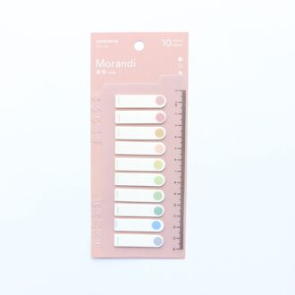 Domikee Klassieke Kantoor School Sticky Kleur Index Label Notepad Lot Pet Student Vlaggen Memo Pad Voor Spiraal Notebook Briefpapier wit
