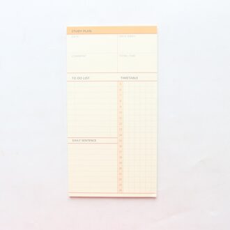 Domikee Leuke Gekleurde School Studie Plan Memo Pad Student Undated Dagelijkse Planner Doen Om Lijst Note Pad Briefpapier tear