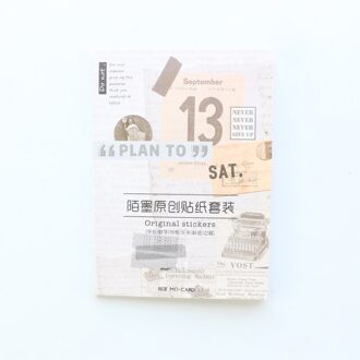 Domikee vintage sticker boeken voor reiziger journal en notebooks, DIY agenda planner tijd stickers voor dagboek briefpapier, 10 vellen zilver
