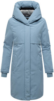 Domingaa dames wintermantel – elegant, warm & functioneel Blauw - S