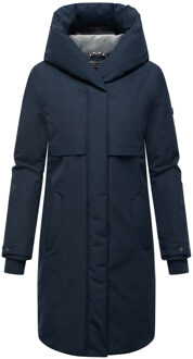 Domingaa dames wintermantel – elegant, warm & functioneel Blauw