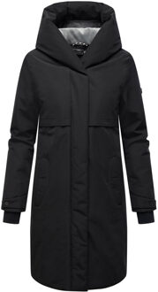 Domingaa dames wintermantel – elegant, warm & functioneel - maat Zwart