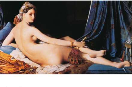 Dominique Ingres - La Grande Odalisque Kunstdruk 80x60cm