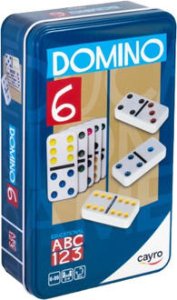Domino Dubbel 6 Kleur Tin