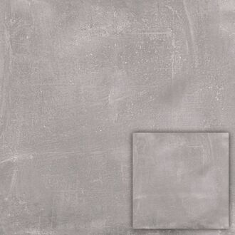 Domino Newstreet keramische vloertegel 60,5x60,5 cm prijs per verpakking van 1.08m² (3 stuks), grey (NW49)